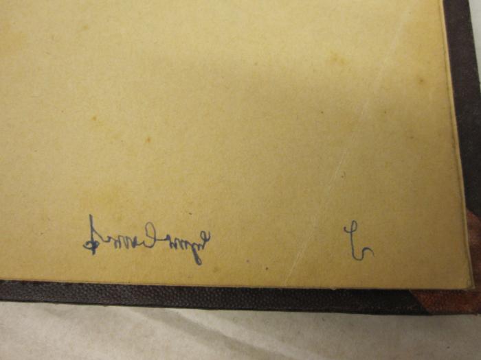  Deutsches Lesebuch : Aus den Quellen zusammengestellt : Berliner Ausgabe : Mittelstufe ([1910]);- (B., Herbert), Von Hand: Autogramm, Name; 'Herbert B'. 