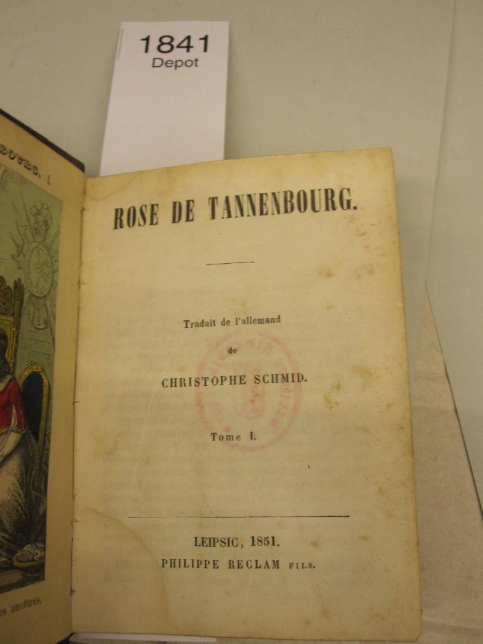  Rose de Tannenbourg : Tome I (1851)
