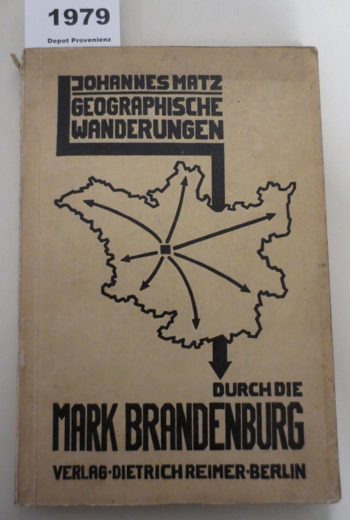  Geographische Wanderungen durch die Mark Brandenburg (1931)