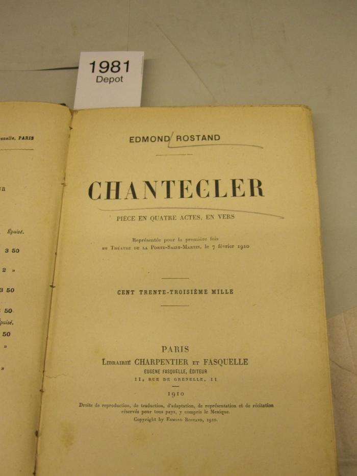  Chantecler (1910)