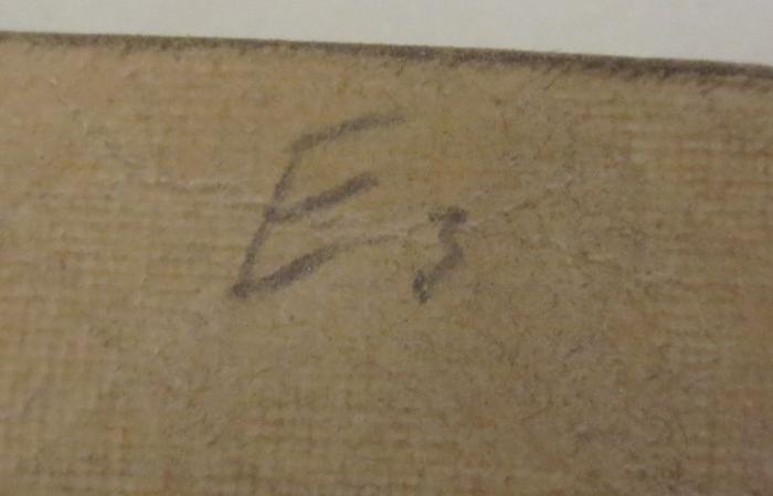  Geographische Wanderungen durch die Mark Brandenburg (1931);- (unbekannt), Von Hand: Nummer; 'E3'. 
