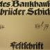 XII 1636: Die Geschichte des Bankhauses Gebrüder Schickler : Festschrift zum 200jährigen Bestehen (1912)