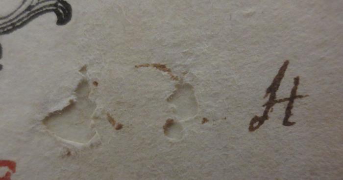 - (unbekannt), Von Hand: ; '[.] [.] H'. ; Oeuvres de Monsieur Destouches de L'Academie Francoise. Tome Troisieme (1754)