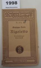  Rigoletto : Oper in vier Aufzügen (o.J.)