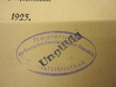 - (Deutschland (DDR). Regierung. Zentralbibliothek), Stempel: Besitzwechsel: ungültig; 'Regierung der Deutschen Demokratischen Republik Zentralbibliothek'.  (Prototyp)