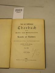  Zwei- und dreistimmiges Chorbuch für die Unter- und Mittelklassen der Gymnasien und Realschulen (1911)