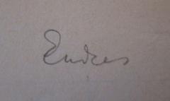 - (Enke[?], [?]), Von Hand: Autogramm, Name; 'Enke'. 