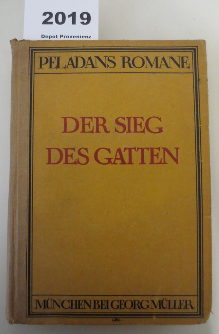  Der Sieg des Gatten : Roman (1920)