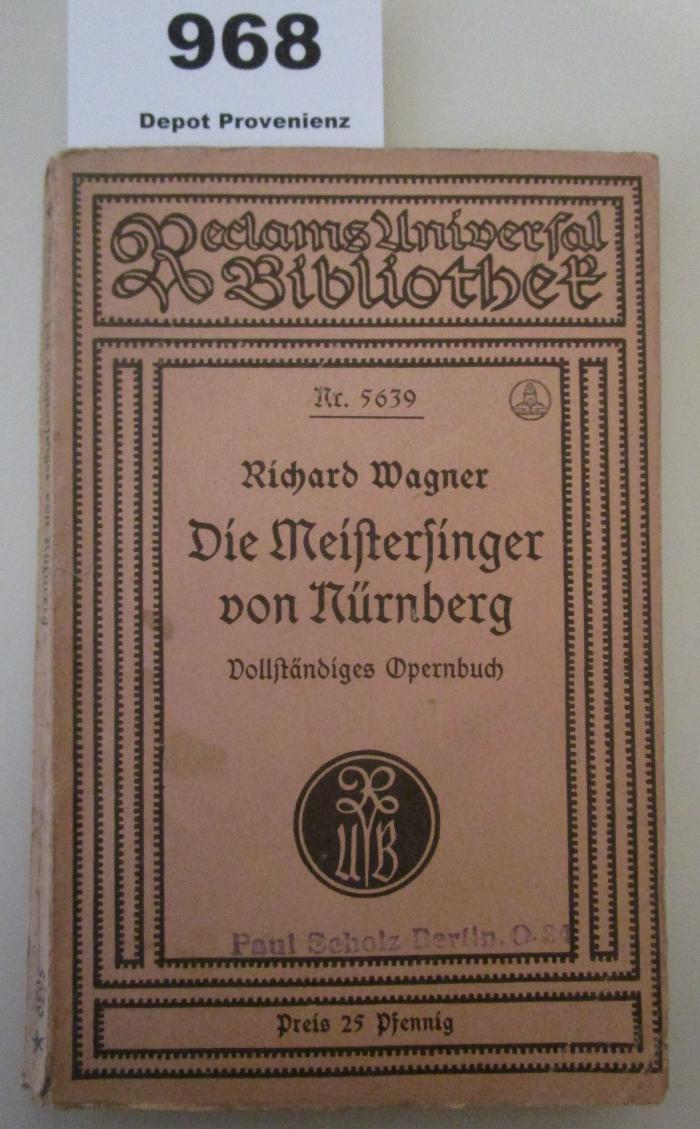  Die Meistersinger von Nürnberg (o.J.)