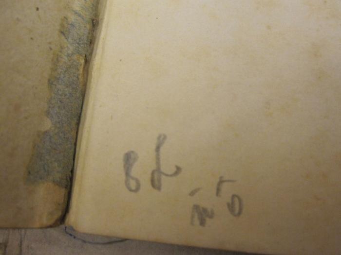  Beschreibung des großen Brandes in Hof am 4ten September 1823 ... (1824);- (unbekannt), Von Hand: Notiz; '8 L [?]'. 