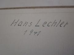 - (Lechler, Hans), Von Hand: Name, Datum; 'Hans Lechler 1941'. 