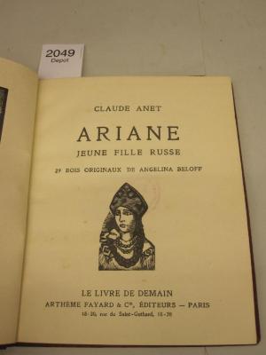  Ariane : Jeune fille russe (o.J.)