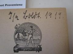 - (Boldt, Isa), Von Hand: Autogramm, Name, Datum; 'Isa Boldt. 1919.'. 