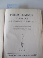 Ok 145: Philo-Lexikon - Handbuch des jüdischen Wissens (1935)