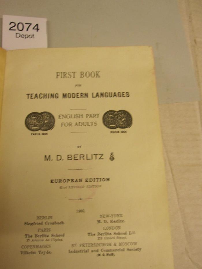  Teaching modern languages (1905)