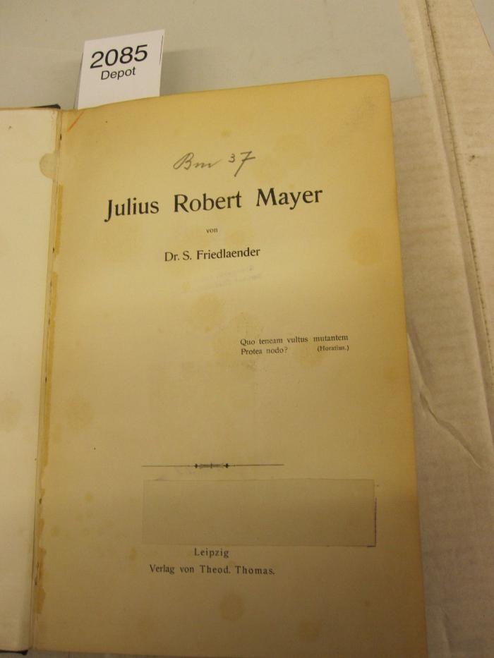  Julius Robert Mayer