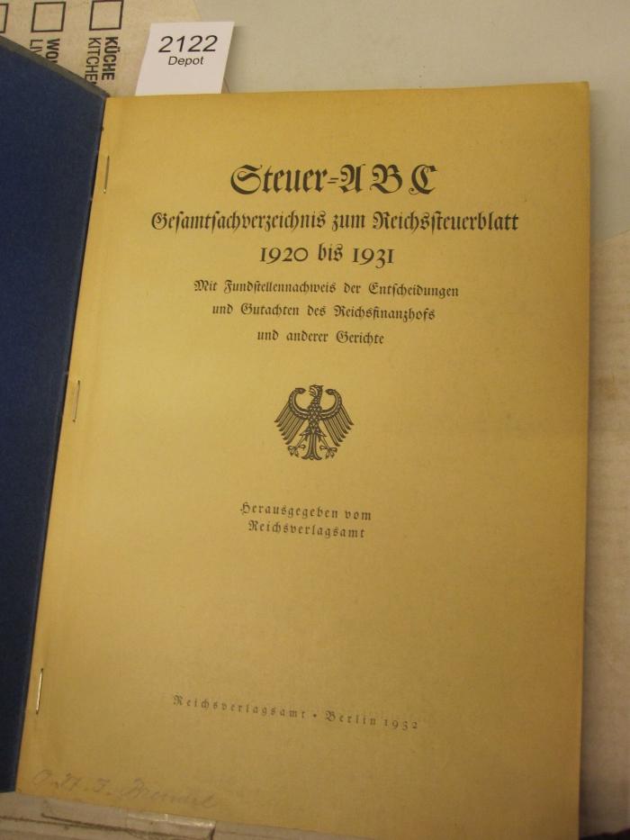 Steuer-ABC (1932)