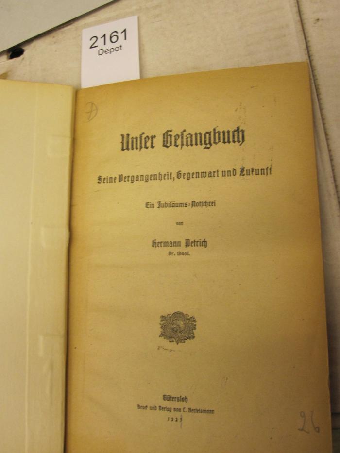  Unser Gesangsbuch (1923)