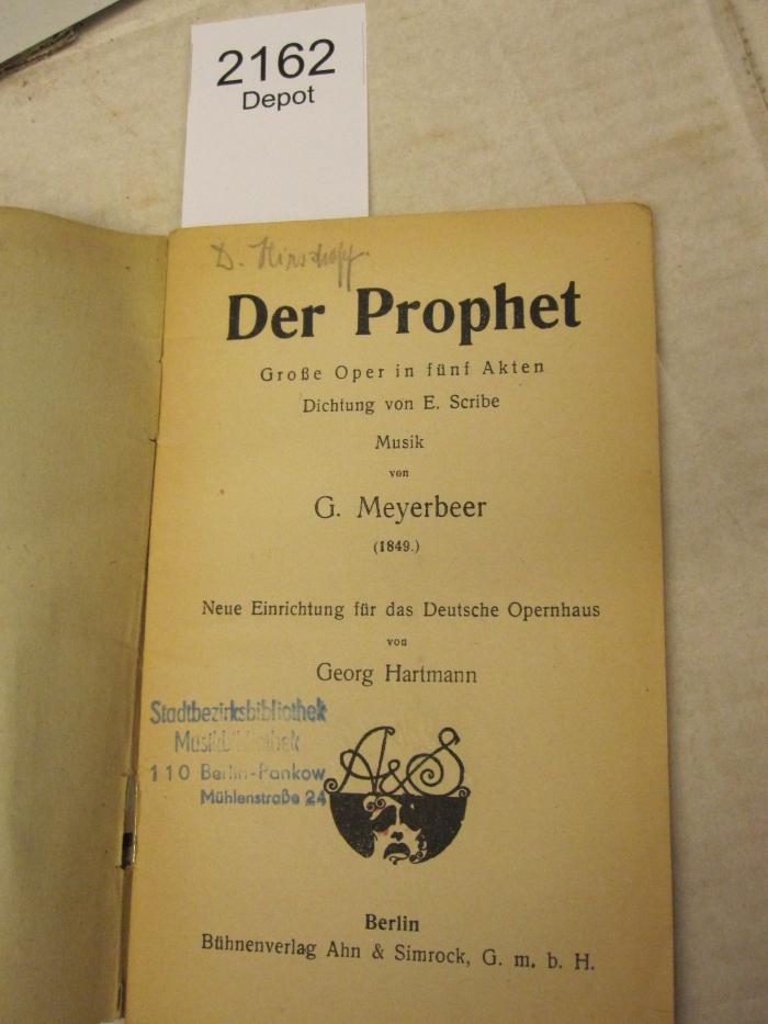  Der Prophet ([1849])