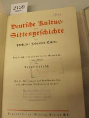  Deutsche Kultur- und Sittengeschichte (o.J.)