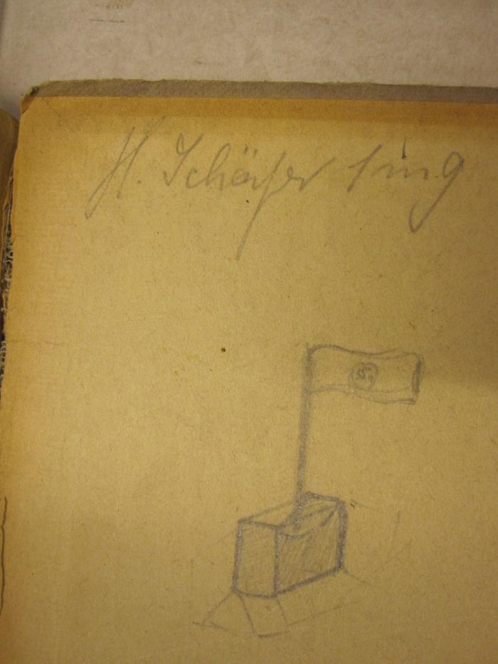  Xenophontis historia graeca (1918);- (Schäferling[?], H.), Von Hand: Autogramm, Name; 'H. Schäferling'. ;- (Schäferling[?], H.), Von Hand: Abbildung. 