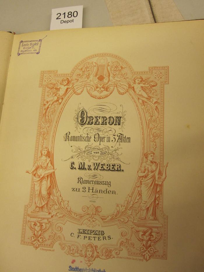  Oberon : romantische Oper in 3 Akten (o.J.)