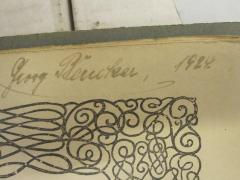 - (Beucker, Georg), Von Hand: Autogramm; 'Georg Beucker 1924'. 