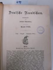  Deutsche Rundschau (Juli-August-September 1901) (1901)