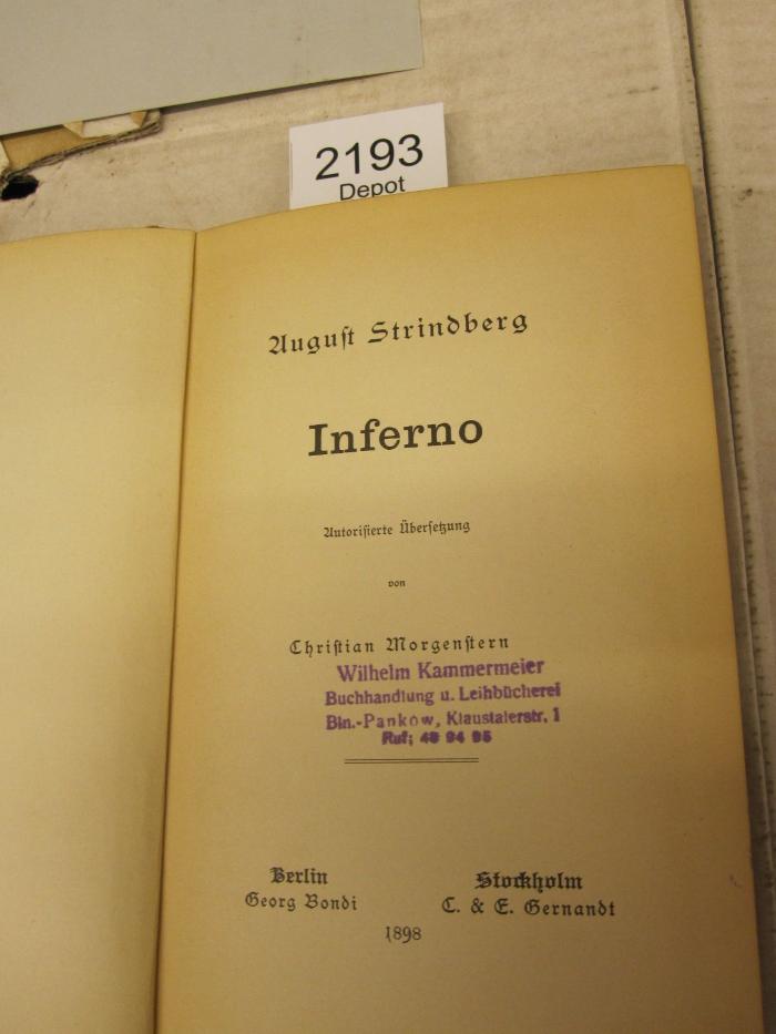  Inferno (1898)
