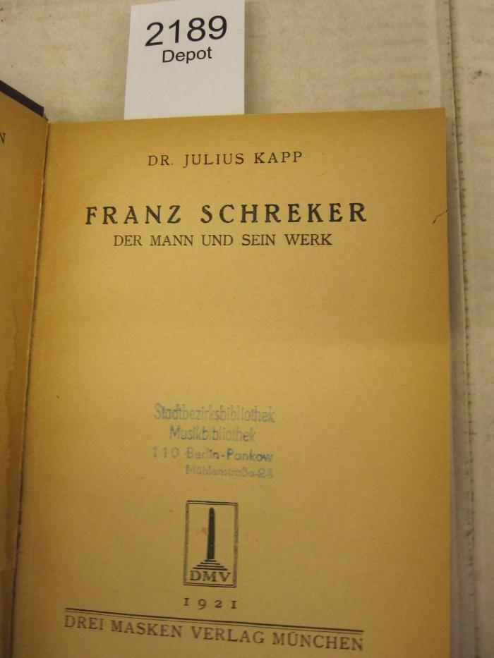  Franz Schreker (1921)