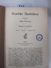  Deutsche Rundschau (Oktober-November-Dezember 1910) (1910)