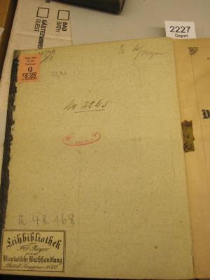  Berliner Modenspiegel : Eine Zeitschrift für die elegate Welt (1846);- (Ferdinand Beyer Leihbibliothek (vorm. Nicolai) (Königsberg)), Etikett: Buchhändler, Name, Ortsangabe; 'Leihbibliothek von Ferd. Beyer
vormals Nicolaische Buchhandlung
Altstädt. Langgasse Nr. 155.'.  (Prototyp);- (Bibliothek des Magistrats zu Berlin), Stempel: Name; 'Magistratsbibliothek Berlin'. 