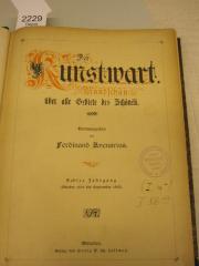  Der Kunstwart : Rundschau über alle Gebiete des Schönen (1895)