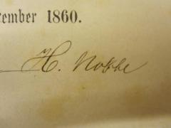 - (Nobbe[?], H.), Von Hand: Autogramm, Name; 'H. Nobbe'. 