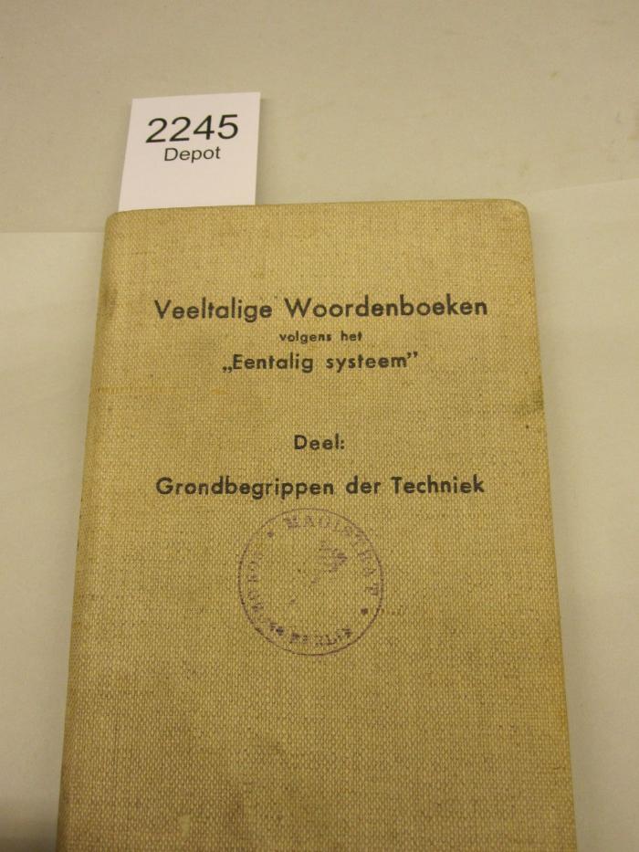  Grondbegrippen der Techniek ([1939])