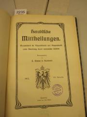  Heraldische Mittheilungen : Monatsschrift für Wappenkunde und Wappenkunst, unter Beachtung damit verwandter Gebiete (1903)