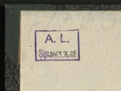 - (Laurin, Arne), Von Hand: Signatur; '2054 U 28'. 