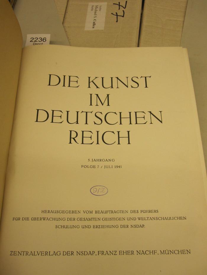  Die Kunst im Deutschen Reich (1941)