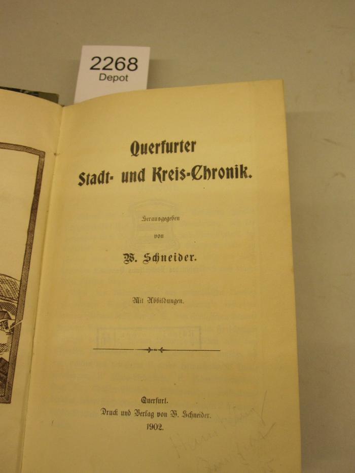  Querfurter Stadt- und Kreis-Chronik (1902)