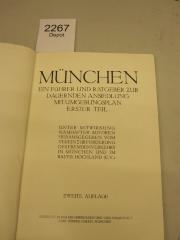  München : Ein Führer und Ratgeber zur dauernden Ansiedlung mit Umgebungsplan (o.J.)
