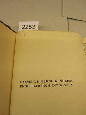 1,1 311/13 : Cassell's French-English English-French Dictionary (o.J.)