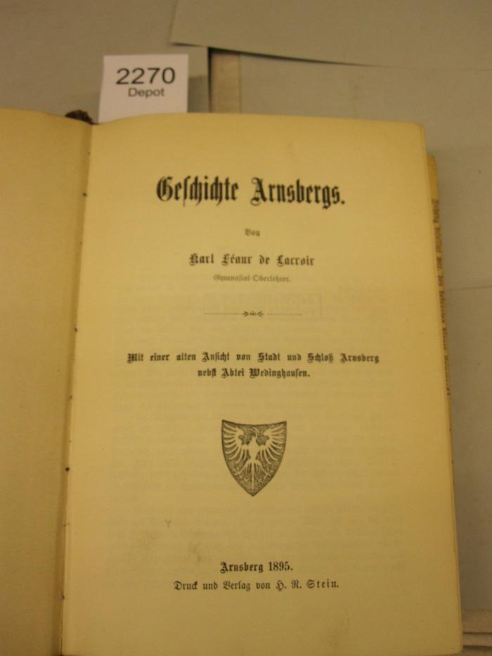  Geschichte Arnsbergs (1895)