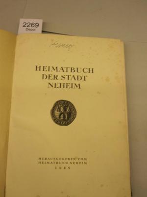  Heimatbuch der Stadt Neheim (1928)