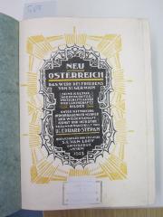 Au;III 1000;K4 ;7274: Neu Österreich : Das Werk des Friedens von St. Germain (1923)