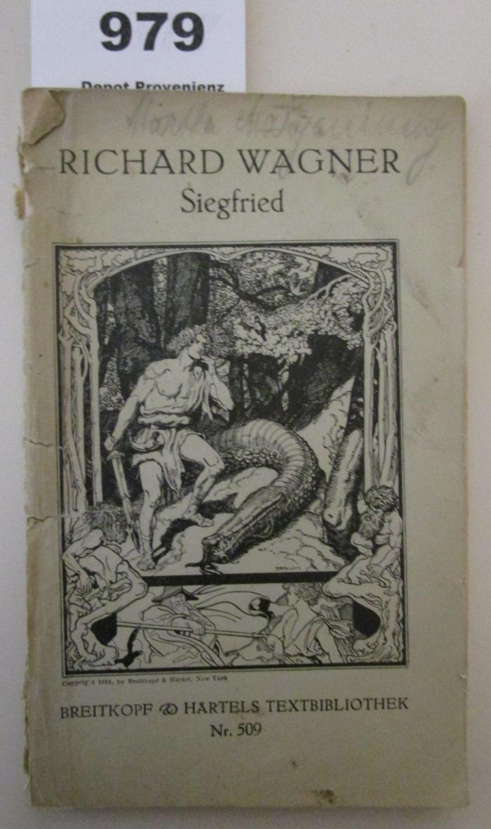  Siegfried : Zweiter Tag des Bühnenfestspiels Der Ring der Nibelungen (o.J.)