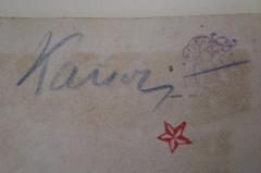 - (Kaiser[?], [?]), Von Hand: Autogramm, Name; 'Kaiser'. 