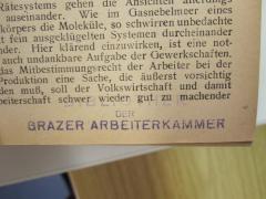 - (Kammer für Arbeiter und Angestellte für Steiermark), Stempel: Name, Ortsangabe; 'Bibliothek
der
Grazer Arbeiterkammer'.  (Prototyp)