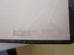 - (Buchbinderei "Union"), Stempel: Buchbinder, Name; 'Buchbinderei Union'.  (Prototyp)