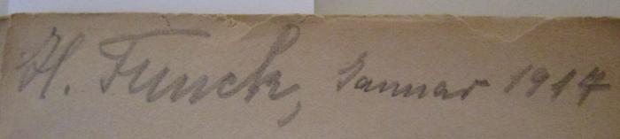  Die Meistersinger von Nürnberg (o.J.);- (Funck, Hans), Von Hand: Autogramm, Name, Datum; 'H. Funck, Sommer 1917'. 