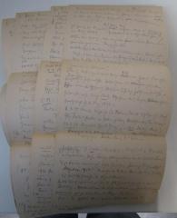 - (Jäschke, Gotthard), Papier: Notiz. 